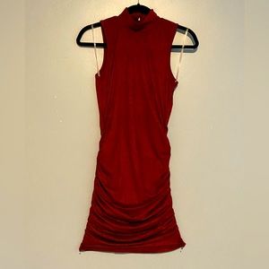Maroon BodyCon Mini Dress